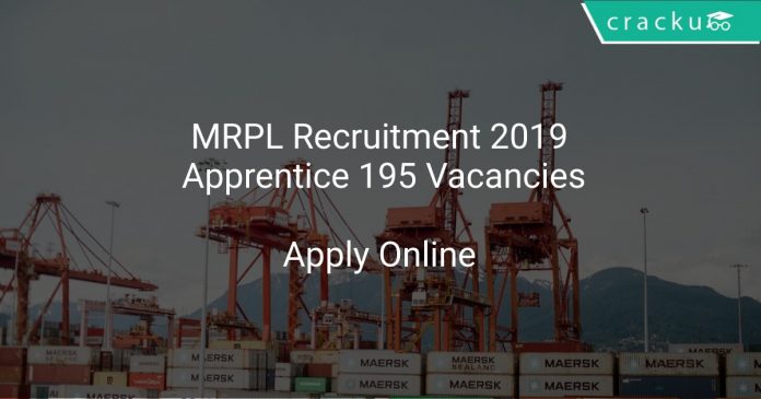 MRPL Recruitment 2019 Apprentice 195 Vacancies