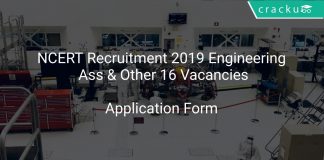 NCERT Recruitment 2019 Engineering Ass & Other 16 Vacancies