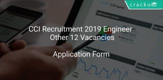 CCI Recruitment 2019 Engineer & Other 12 Vacancies