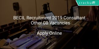 BECIL Recruitment 2019 Consultant & Other 08 Vacancies