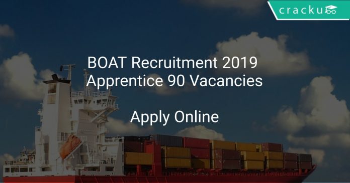 BOAT Recruitment 2019 Apprentice 90 Vacancies