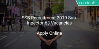 SSB Recruitment 2019 Sub Inpector 63 Vacancies