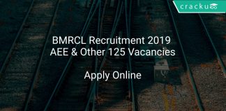BMRCL Recruitment 2019 AEE & Other 125 Vacancies