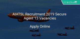 AIATSL Recruitment 2019 Secure Agent 13 Vacancies
