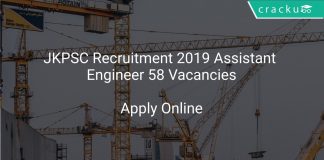 JKPSC Recruitment 2019 Assistant Engineer 58 Vacancies
