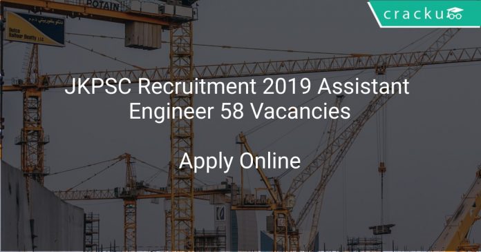 JKPSC Recruitment 2019 Assistant Engineer 58 Vacancies