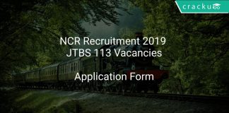 NCR Recruitment 2019 JTBS 113 Vacancies