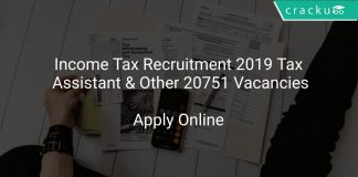 Income Tax Recruitment 2019 Tax Assistant & Other 20751 Vacancies