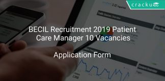 BECIL Recruitment 2019 Patient Care Manager 10 Vacancies