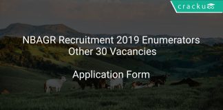 NBAGR Recruitment 2019 Enumerators & Other 30 Vacancies