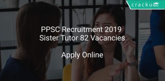 PPSC Recruitment 2019 Sister Tutor 82 Vacancies