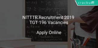 NITTTR Recruitment 2019 TGT 196 Vacancies