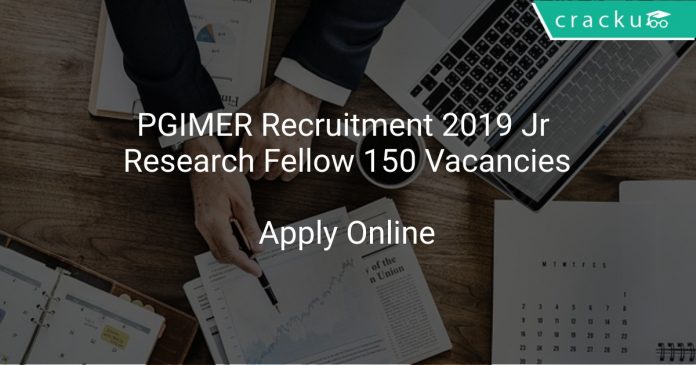 PGIMER Recruitment 2019 Jr Research Fellow 150 Vacancies