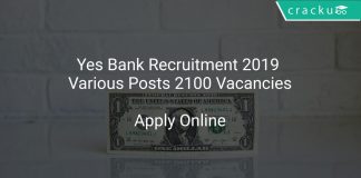 Yes Bank Recruitment 2019 Various Posts 2100 Vacancies