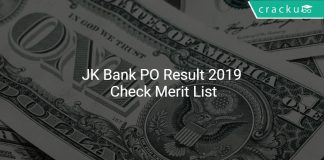 JK Bank PO Result 2019