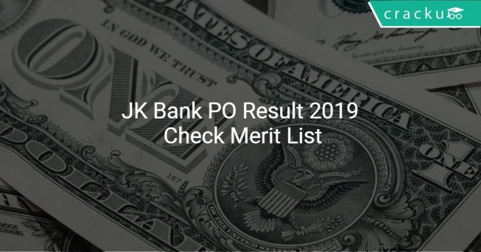 JK Bank PO Result 2019