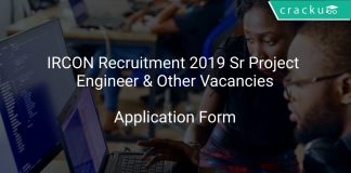 IRCON Recruitment 2019 Sr Project Engineer & Other Vacancies