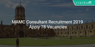MAMC Consultant Recruitment 2019 Apply 78 Vacancies
