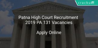 Patna High Court Recruitment 2019 PA 131 Vacancies