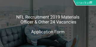 NFL Recruitment 2019 Materials Officer & Other 24 Vacancies