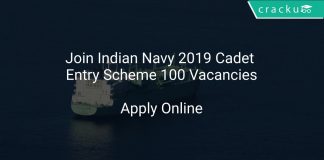 Join Indian Navy 2019 Cadet Entry Scheme 100 Vacancies