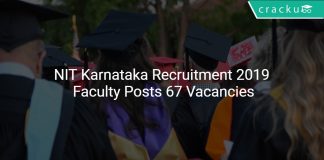 NIT Karnataka Recruitment 2019 Faculty Posts 67 Vacancies