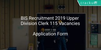 BIS Recruitment 2019 Upper Division Clerk 115 Vacancies