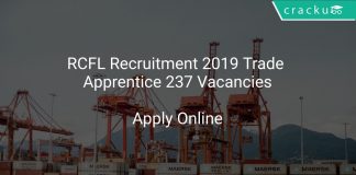 RCFL Recruitment 2019 Trade Apprentice 237 Vacancies