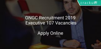 ONGC Recruitment 2019 Executive 107 Vacancies