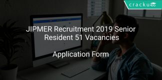 JIPMER Recruitment 2019 Senior Resident 51 Vacancies