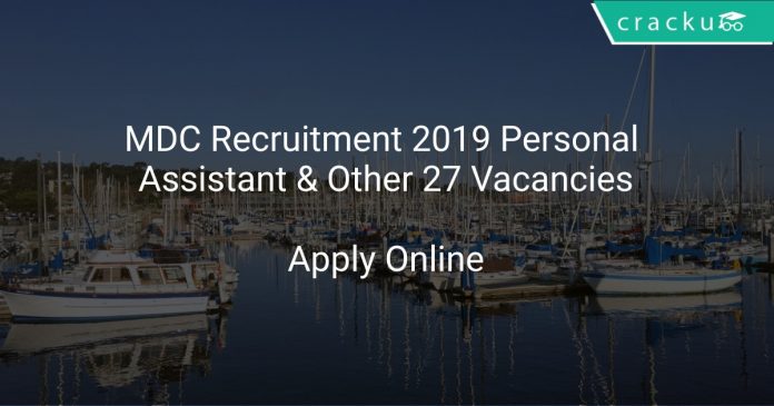 MDL Recruitment 2019 Personal Assistant & Other 27 Vacancies