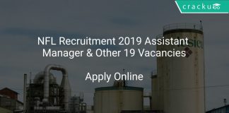 NFL Recruitment 2019 Assistant Manager & Other 19 Vacancies