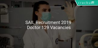 SAIL Recruitment 2019 Doctor 129 Vacancies