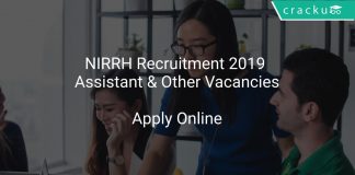 NIRRH Recruitment 2019 Assistant & Other Vacancies