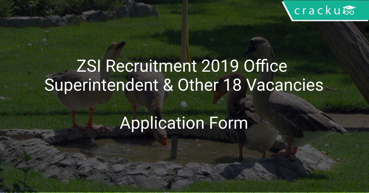 Image result for ZSI 18 SUPERINTENDENT, LIBRARY JOBS RECRUITMENT 2019 @ ZSI.GOV.IN