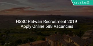 HSSC Patwari Recruitment 2019 Apply Online 588 Vacancies