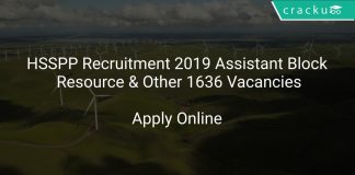 HSSPP Recruitment 2019 Assistant Block Resource Coordinator & Other 1636 Vacancies