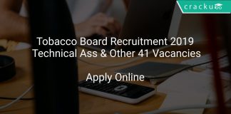Tobacco Board Recruitment 2019 Technical Assistant & Other 41 Vacancies