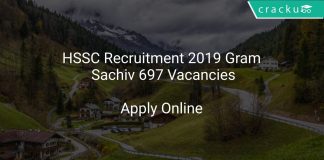 HSSC Recruitment 2019 Gram Sachiv 697 Vacancies