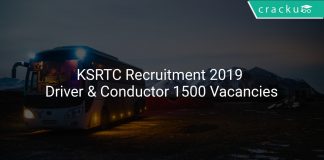 KSRTC Recruitment 2019 Driver & Conductor 1500 Vacancies