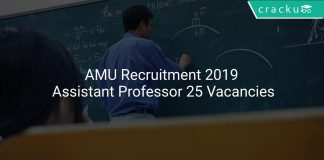 AMU Recruitment 2019 Assistant Professor 25 Vacancies