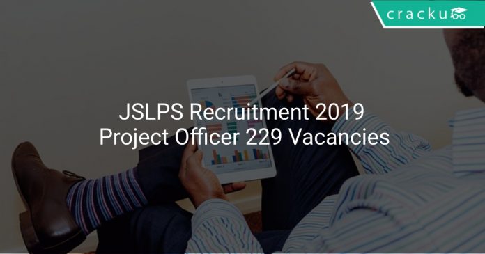 JSLPS Recruitment 2019 Project Officer 229 Vacancies