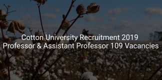 Cotton University Recruitment 2019 Professor & Assistant Professor 109 Vacancies