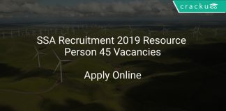SSA Recruitment 2019 Resource Person 45 Vacancies
