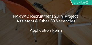 HARSAC Recruitment 2019 Project Assistant & Other 53 Vacancies