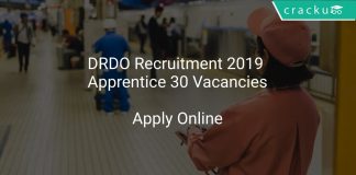 DRDO Recruitment 2019 Apprentice 30 Vacancies