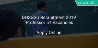 DHSGSU Recruitment 2019 Professor 51 Vacancies
