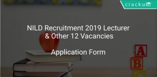 NILD Recruitment 2019 Lecturer & Other 12 Vacancies
