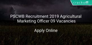 PSCWB Recruitment 2019 Agricultural Marketing Officer 09 Vacancies