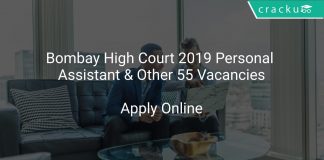 Bombay High Court Recruitment 2019 Personal Assistant & Other 55 Vacancies